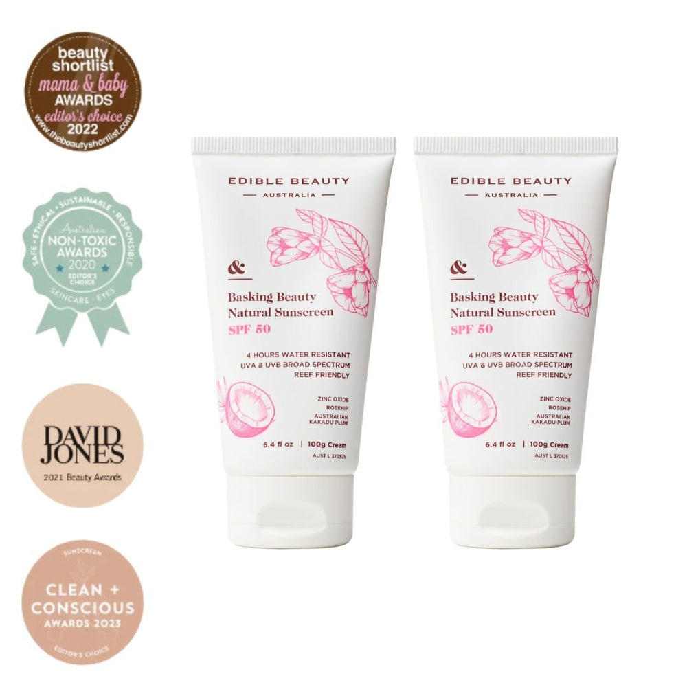 Basking Beauty Natural Sunscreen SPF50 – Double Deal